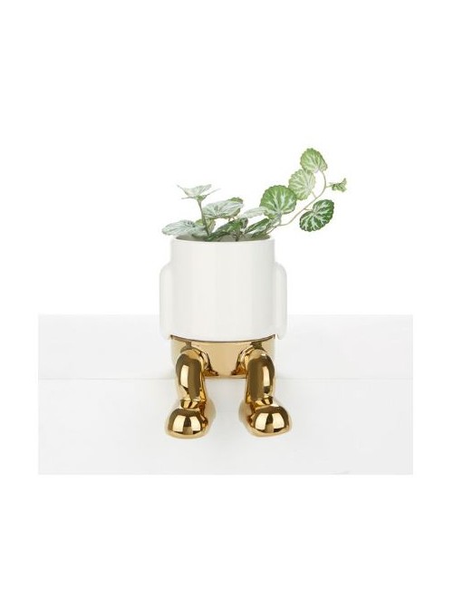 MINI POT FLEUR DANGLY GOLD