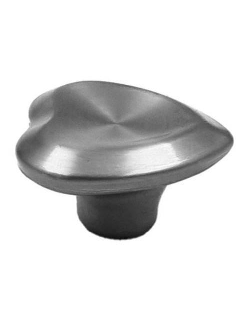 POIGNEE COEUR INOX BROSSE