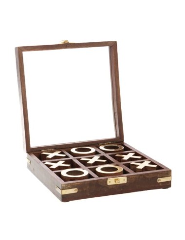BOITE EN BOIS TIC TAC TOE