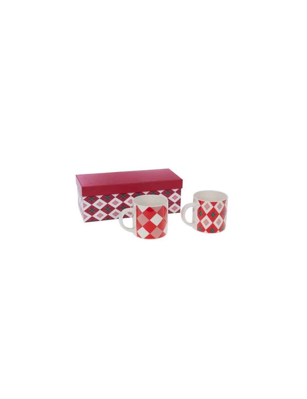 COF 2 MUGS ROUGE SANTA