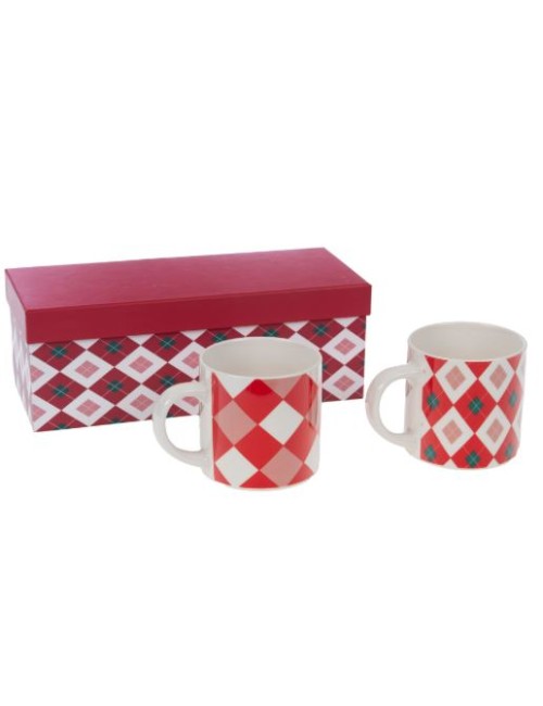 COF 2 MUGS ROUGE SANTA