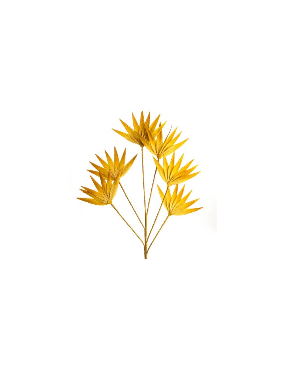 TIGE FLEUR PALMA JAUNE SAFRAN