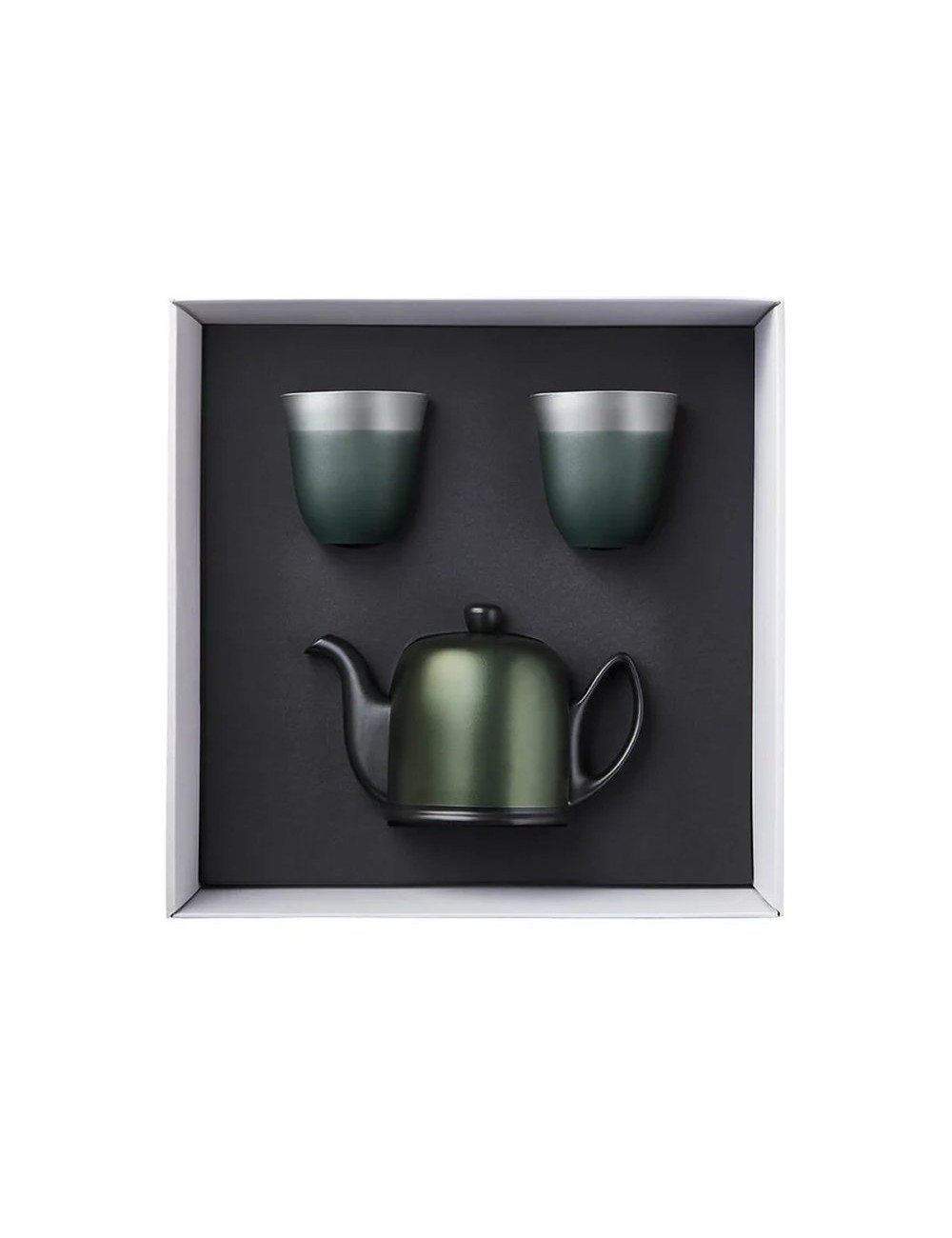 COFFRET THEIERE 4TAS+CLOCHE EMER 2MUGS