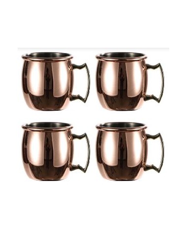 CHOPES EN ACIER CUIVRE 50ML LOT DE 4