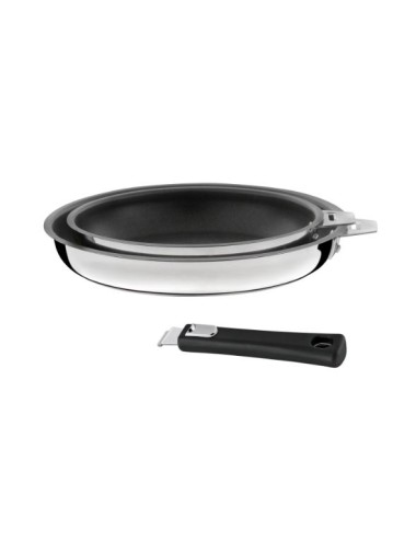 2 POELE.20+24 N.STICK CERAMIQUE+1 POIG.M