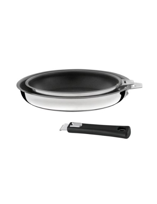 2 POELE.20+24 N.STICK CERAMIQUE+1 POIG.M