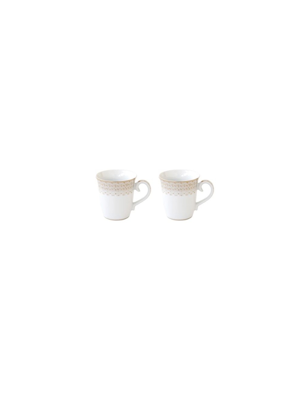COFFRET 2 MUGS 275 ML EN PORCELAINE