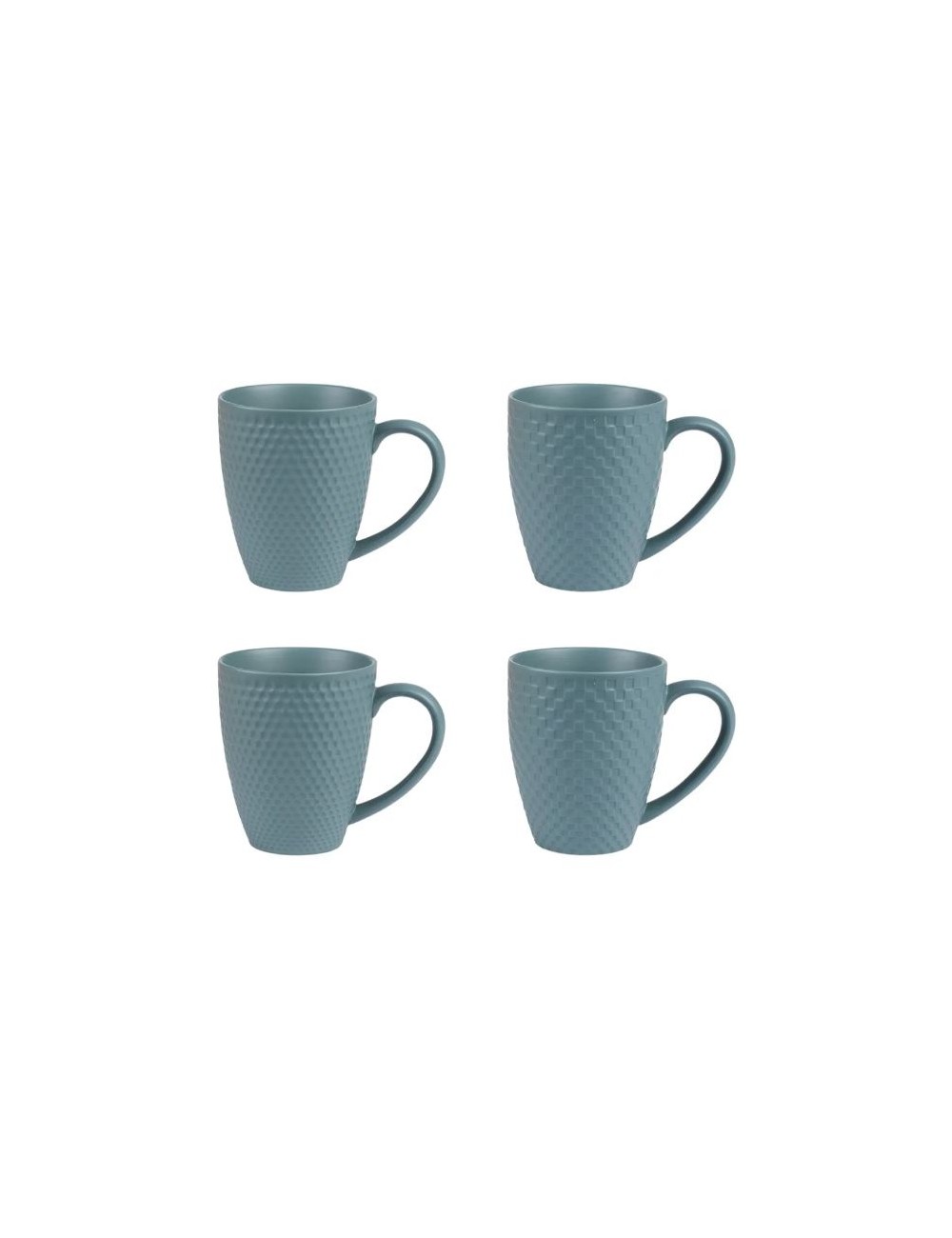 COFFRET 4 MUGS 35CL SNOW BLUE