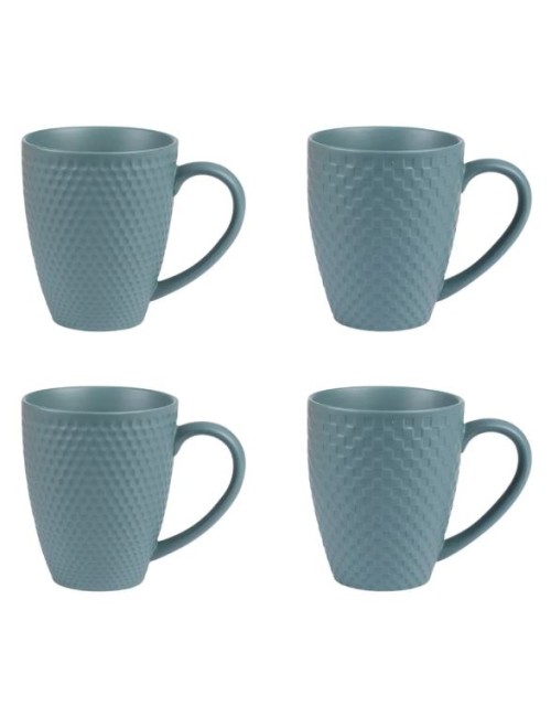 COFFRET 4 MUGS 35CL SNOW BLUE