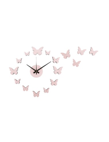 HORLOGE DIY BUTTERFLY ROSE