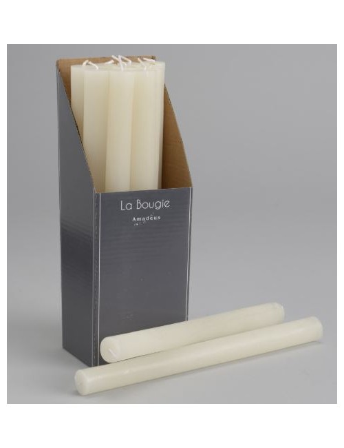 Un coffret de BOUGIE FLAMBEAU CREME 