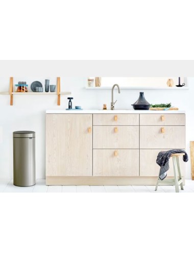 Poubelle Touch Bin New 30 Litres - Platinium