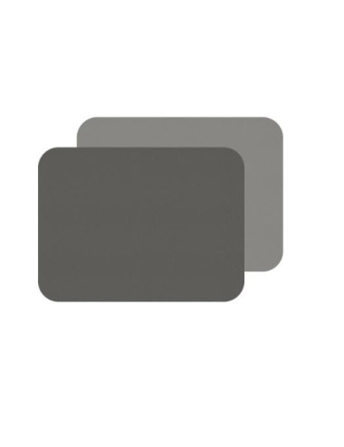 LOT 2SETS TABLE GRIS/ECLAIR SPL 46X33