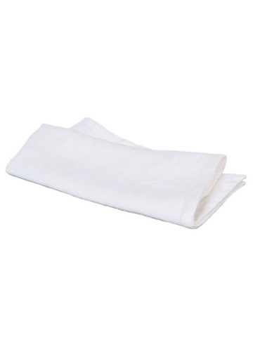 SERVIETTE TABLE LIN BLANC 43X43