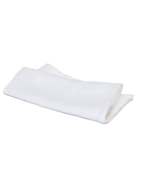 SERVIETTE TABLE LIN BLANC 43X43