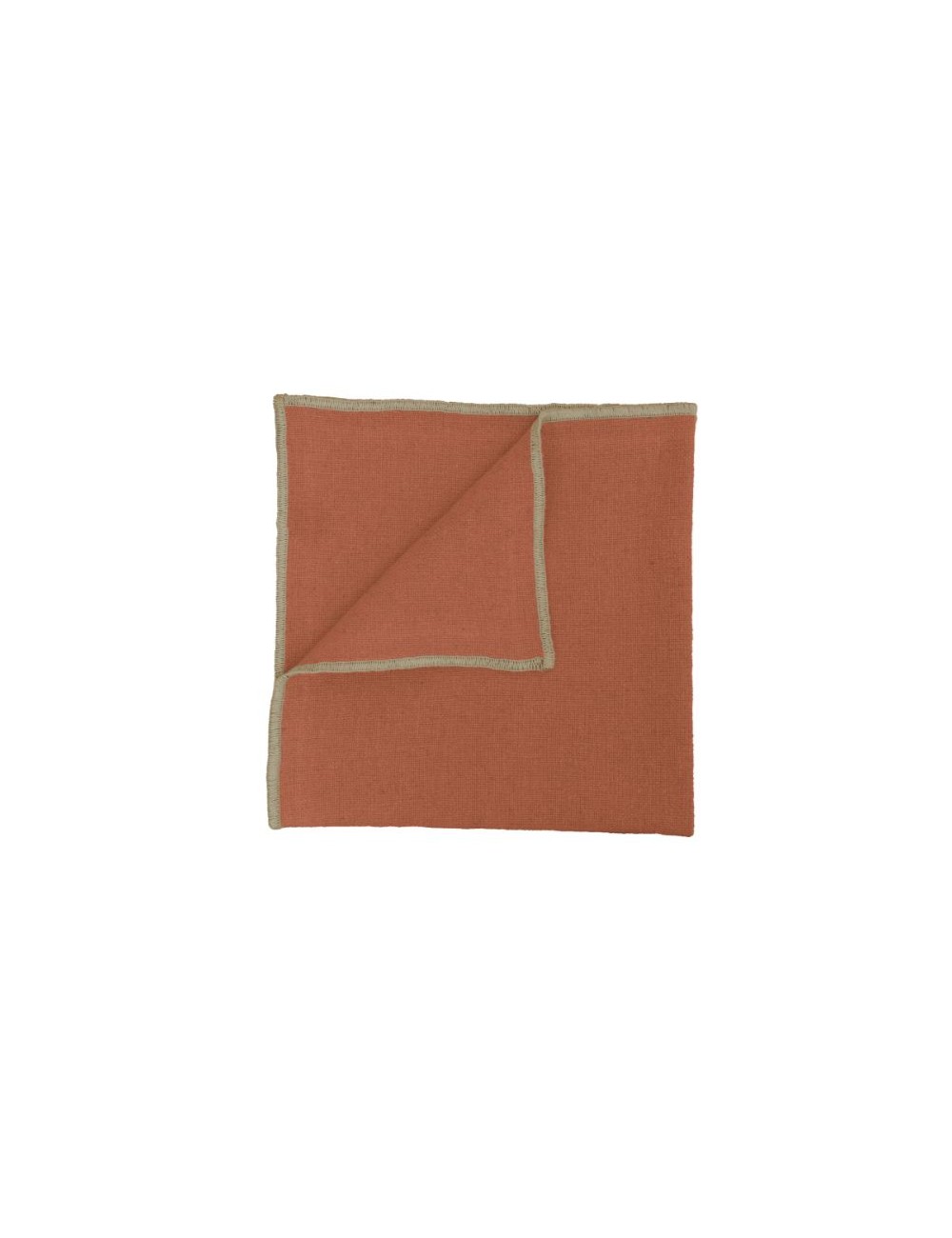 SERVIETTE CORTE 40X40 TERRE BRULEE