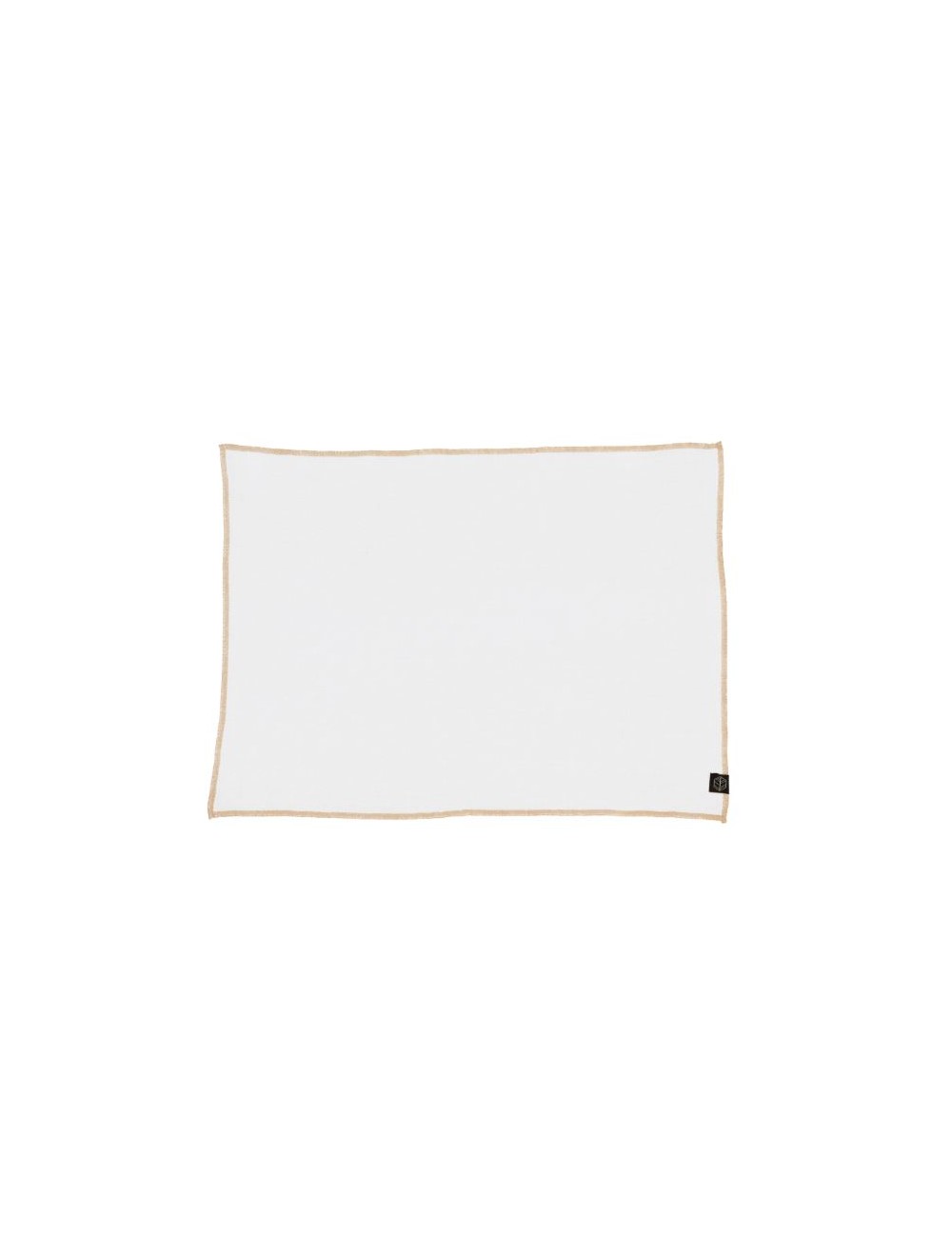 SET TABLE CORTE LIN BLANC 35X45CM