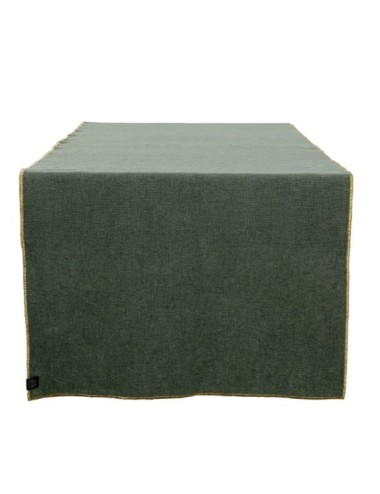 CHEMIN TABLE VERONE LIN KAKI 48X160CM