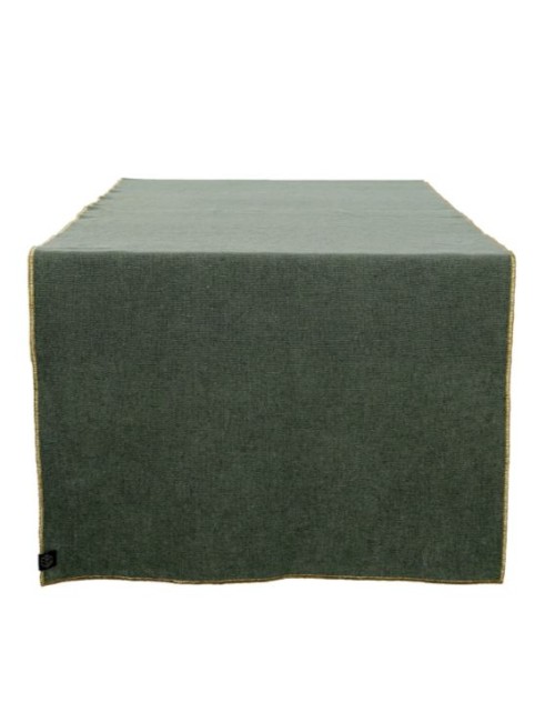 CHEMIN TABLE VERONE LIN KAKI 48X160CM