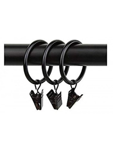 10 ANNEAUX PINCES NOIR