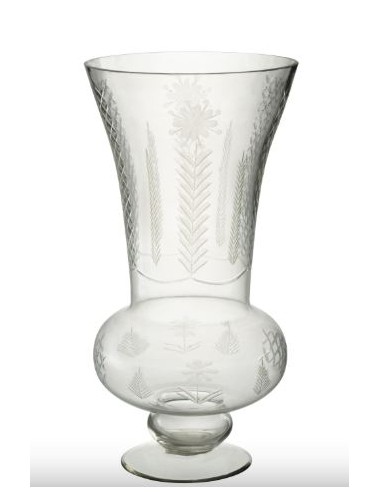 VASE GIGA VER TRANS 26X51CM