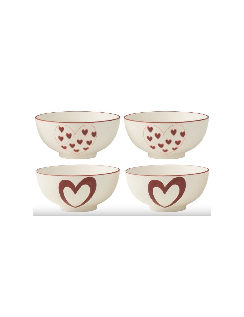 BOITE 2BOLS COEUR BL/RO