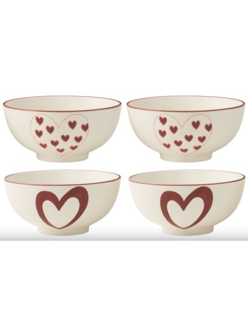 BOITE 2BOLS COEUR BL/RO