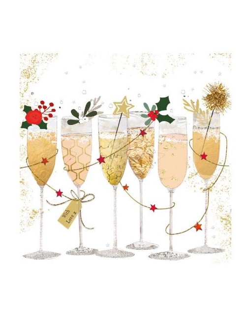 SERV CHAMPAGNE GLASSES 