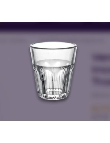 VERRE SHOOTER INCASSABLE TRANSP 3CL