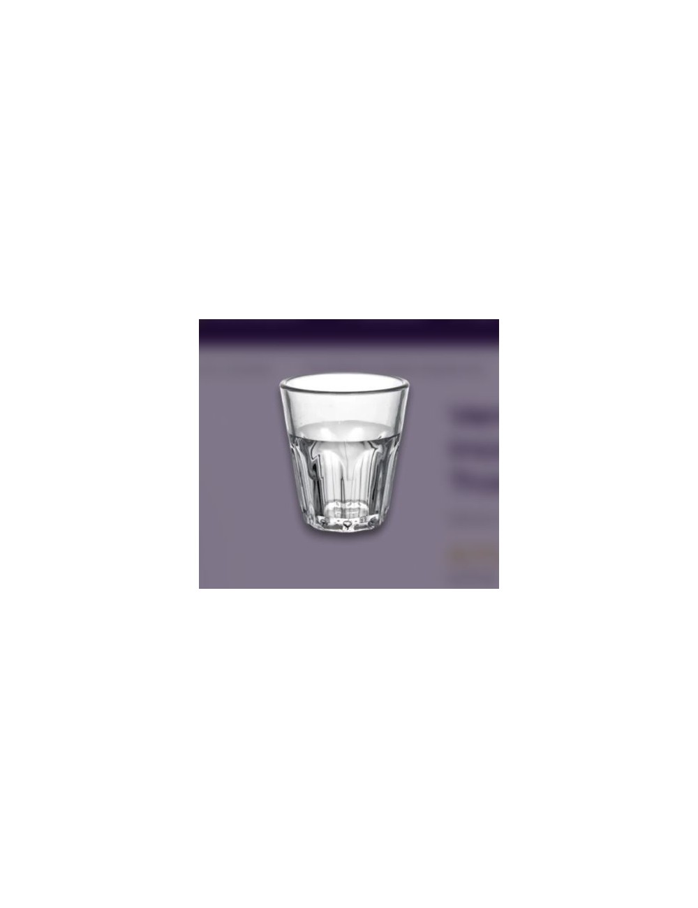 VERRE SHOOTER INCASSABLE TRANSP 3CL
