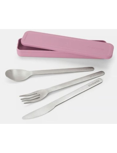 SET DE COUVERTS 3 PIECES LILA PINK