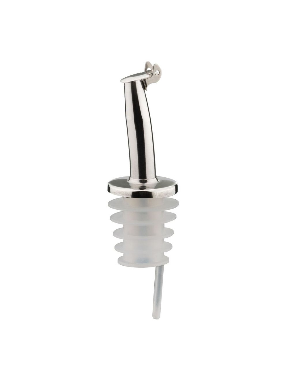 Bouchon Verseur Courbé À Clapet Inox Et Silicone