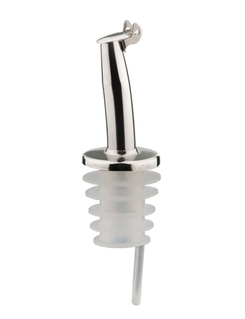 Bouchon Verseur Courbé À Clapet Inox Et Silicone