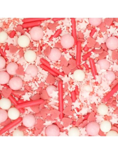 DECORS SUCRES MIX RODS ROSE 70G