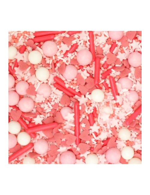 DECORS SUCRES MIX RODS ROSE 70G