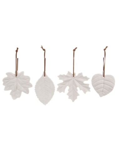 DECO LEAF PORCELAINE 4ASS