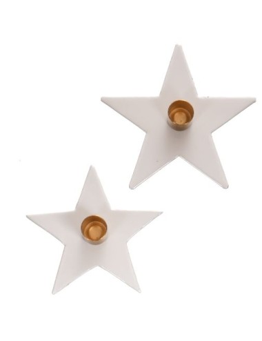 S2 CANDLE STICK ETOILE WHITE