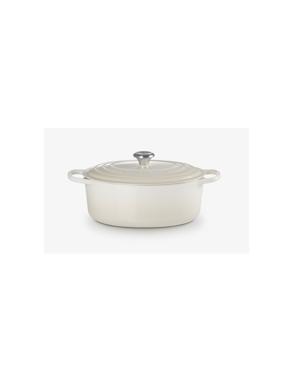 COCOTTE OVALE SIGNATURE 31CM MERINGUE