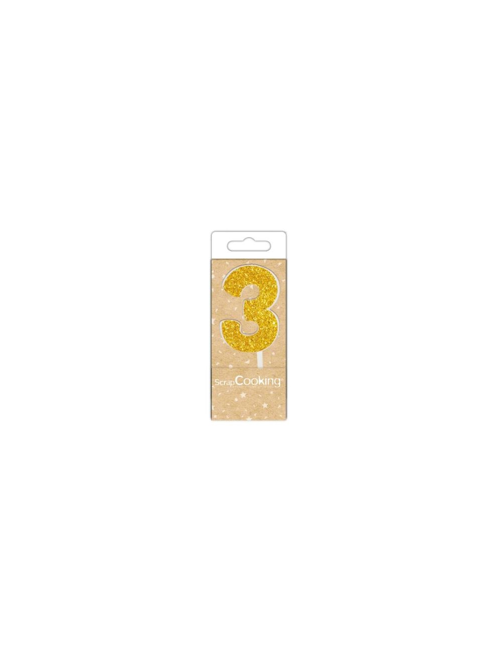 MINI BOUGIE 3 DOREE