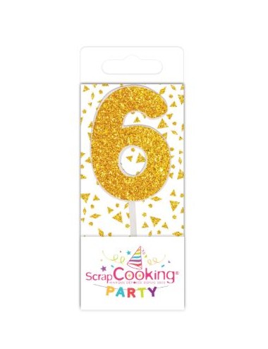 MINI BOUGIE 6 DOREE