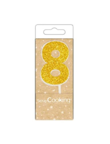 MINI BOUGIE 8 DOREE