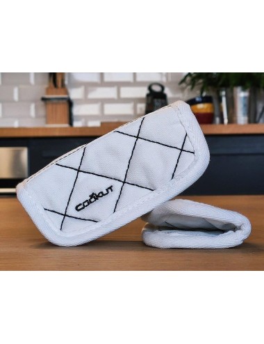 Paire De Maniques En Coton Blanc