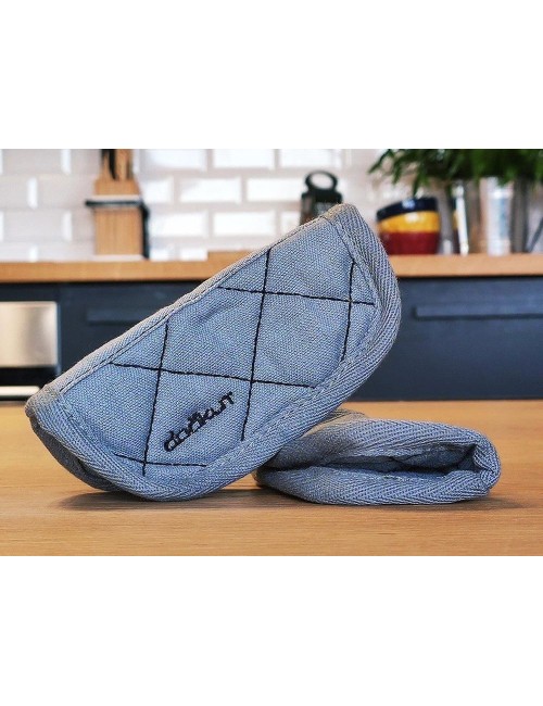 Paire De Maniques En Coton Gris