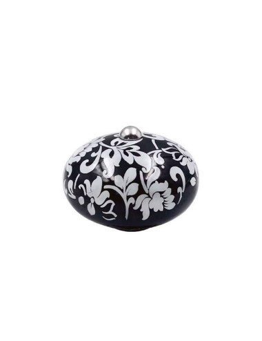 Poignée Céramique Arabesque Noire
