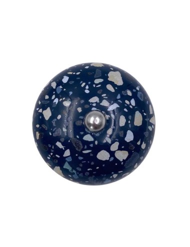 Poignée Céramique Terrazzo Bleu