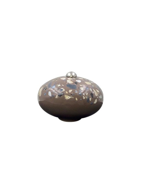 Poignée Céramique Terrazzo Chocolat