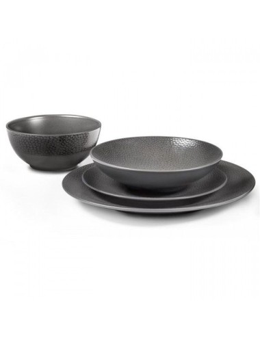 Assiette Plate Stone Grise