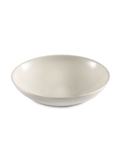 Assiette À Salade Et Pâtes Stone Ivoire