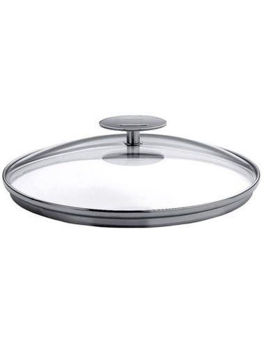 Couvercle En Verre Bombé Platine 14Cm