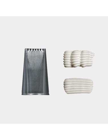 Douille À Bûche Plate Inox 8 Dents